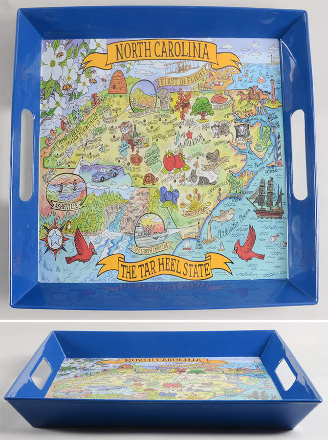 Adventure Destinations 14" Square Melamine Tray by Certified International-1