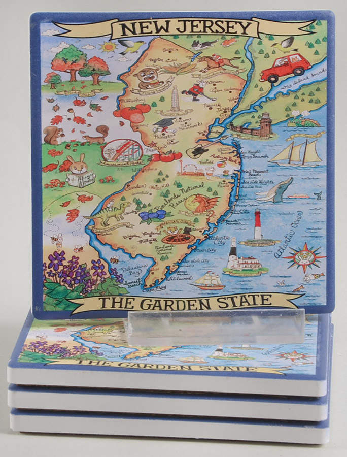 Adventure Destinations Coaster - Set of 4 Motif 16 by Certified International-1