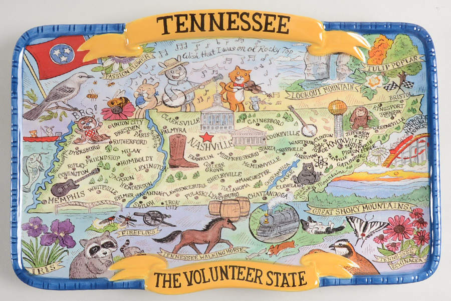 Adventure Destinations 12" Rectangular Serving Platter by Certified International-1