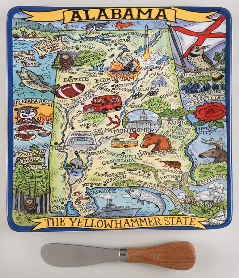 Adventure Destinations Cheese Tray & Spreader Set by Certified International-1