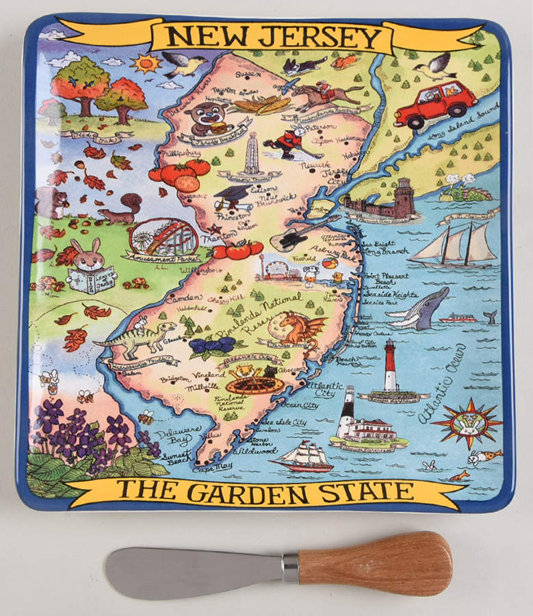Adventure Destinations Cheese Tray & Spreader Set by Certified International-1
