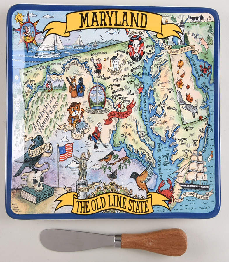 Adventure Destinations Cheese Tray & Spreader Set by Certified International-1