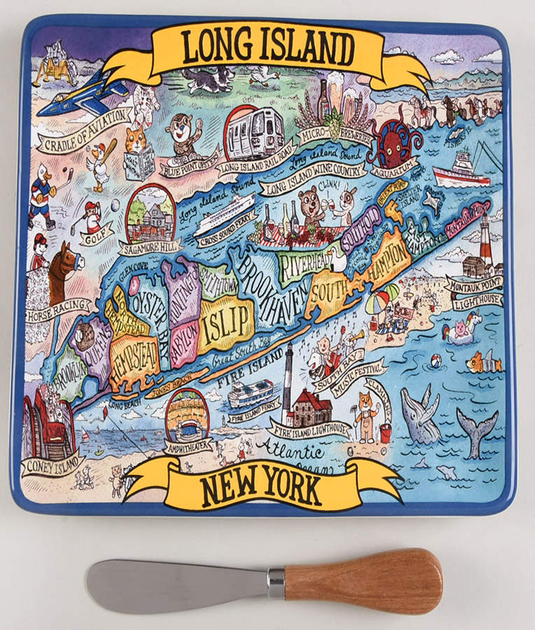 Adventure Destinations Cheese Tray & Spreader Set by Certified International-1