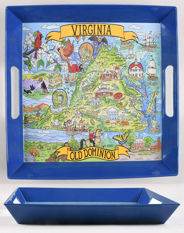 Adventure Destinations 14" Square Melamine Tray by Certified International-1