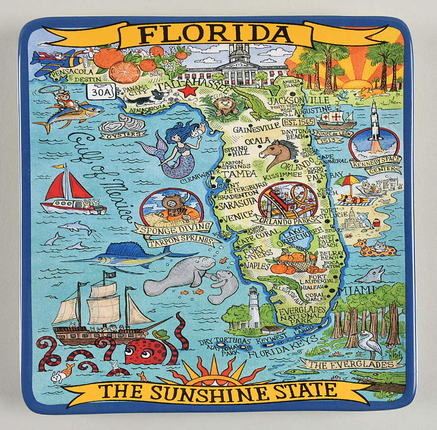 Adventure Destinations Cheese Tray by Certified International-1