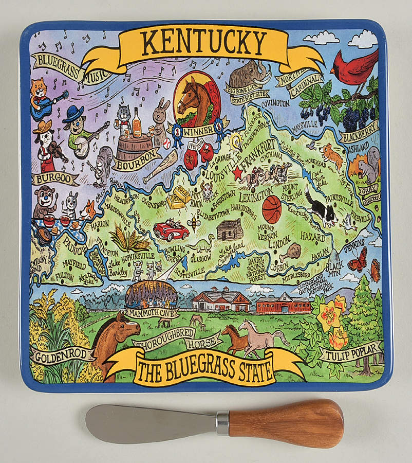 Adventure Destinations Cheese Tray & Spreader Set by Certified International-1
