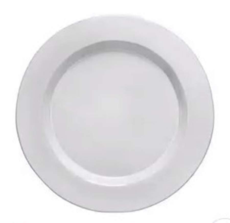 Plano White Dinner Plate by Costa Nova China-1