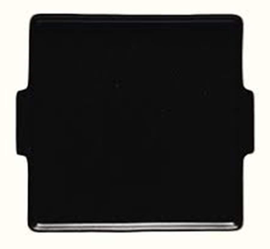 Notos Latitude Black 12" Square Handled Cake Plate by Costa Nova China-1