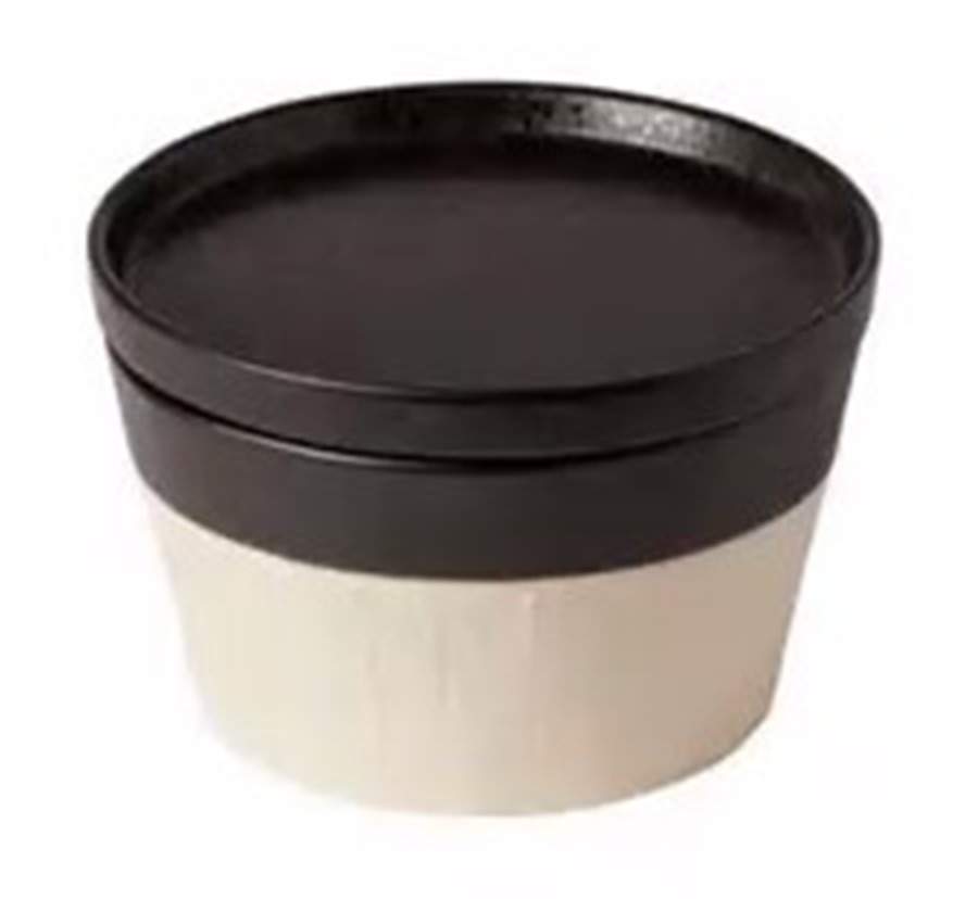 Notos Latitude Black 1 Qt Round Covered Casserole by Costa Nova China-1