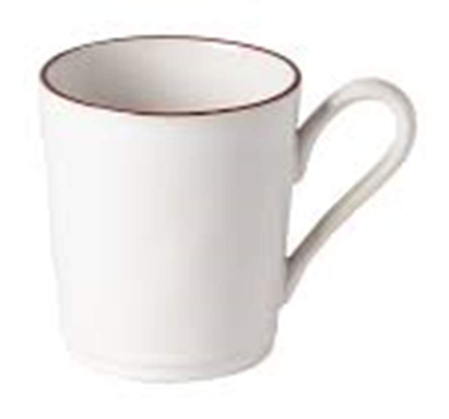 Beja (Red Trim) Mug by Costa Nova China-1
