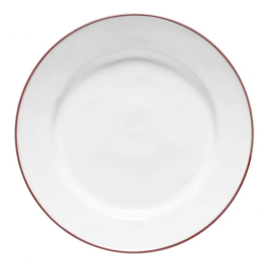 Beja (Red Trim) Dinner Plate by Costa Nova China-1