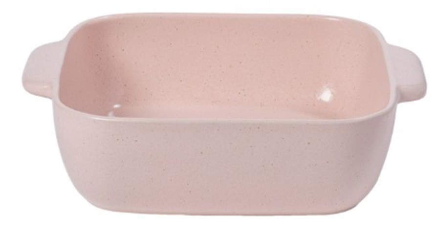 Pacifica Marshmallow (Pink) 12" Square Baker by Casafina-1