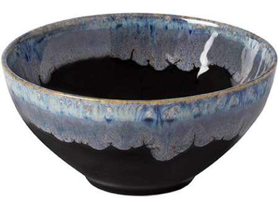 Taormina Midnight Black Soup/Cereal Bowl by Casafina-1