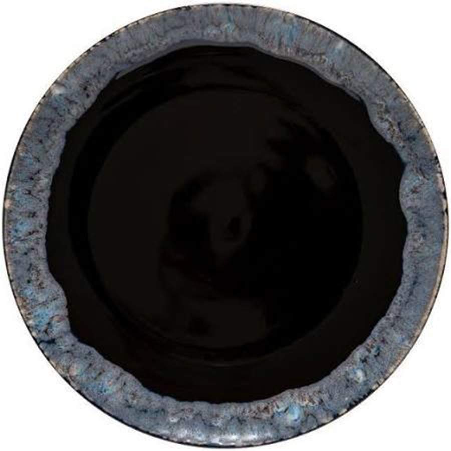 Taormina Midnight Black Dinner Plate by Casafina-1