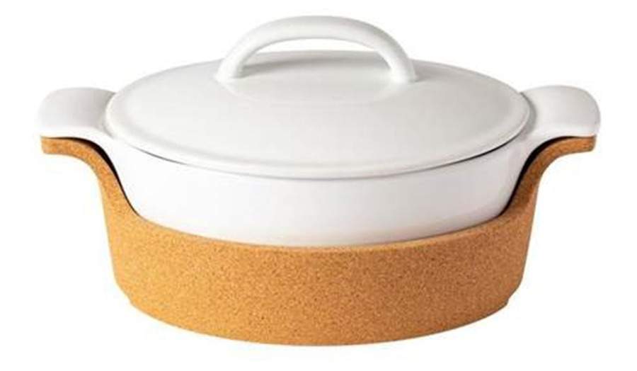 Ensemble 2 Qt Oval Covered Casserole by Casafina-1
