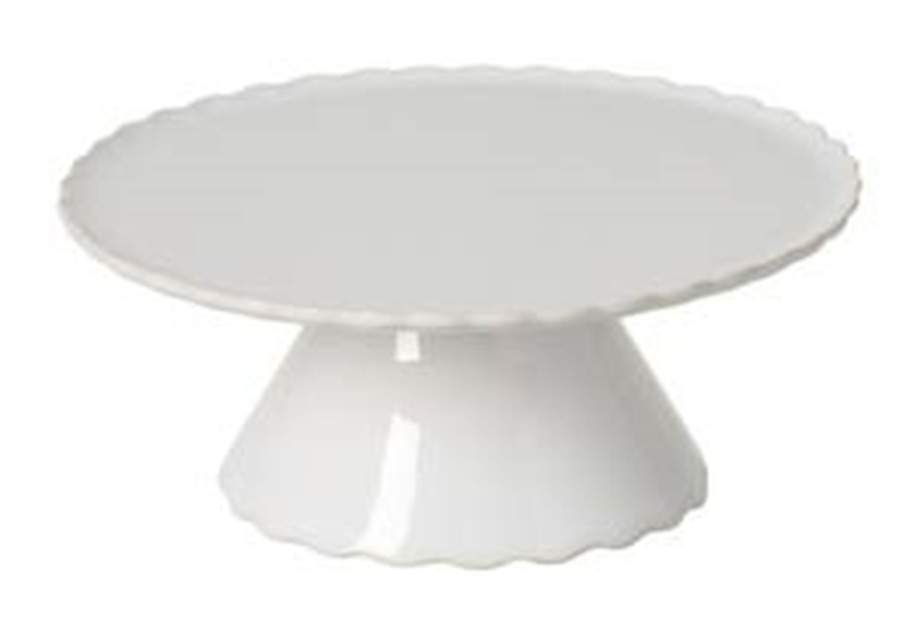 Forma White 8" Diameter Pedestal Cake Stand by Casafina-1