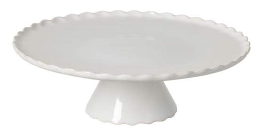 Forma White 13" Diameter Pedestal Cake Stand by Casafina-1
