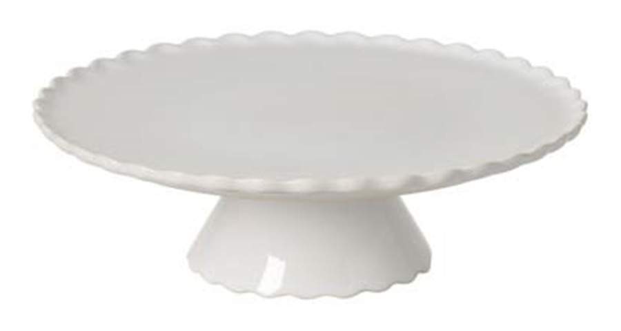 Forma White 11" Diameter Pedestal Cake Stand by Casafina-1