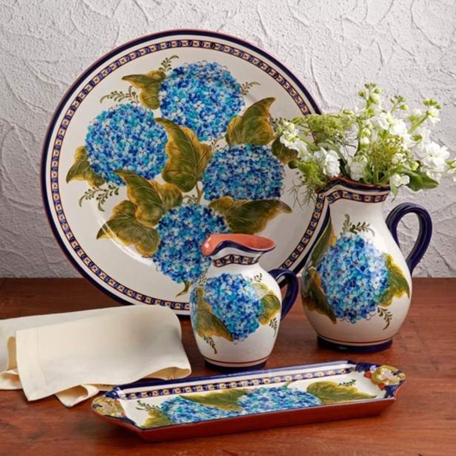 Alentejo Hortensia 56 Oz Pitcher by Casafina-1