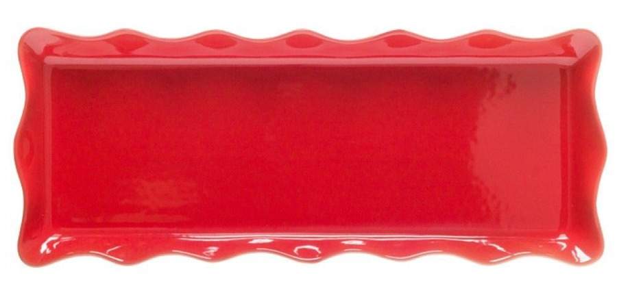 Cook and Host Red 16'' Rectangular Tray by Casafina-1
