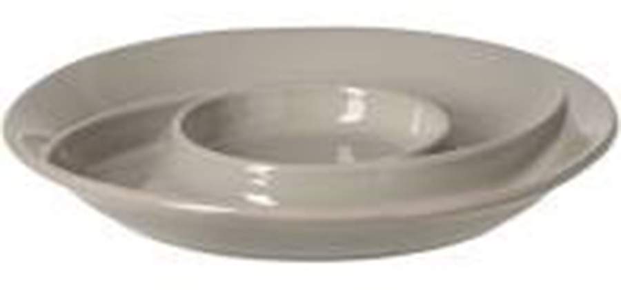Cook and Host Gray 1 Piece Figural Chip and Dip by Casafina-1