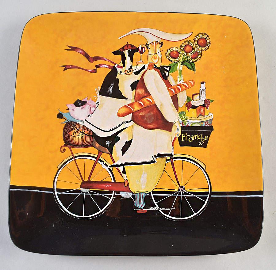 French Market 12" Square Serving Platter by Certified International-1