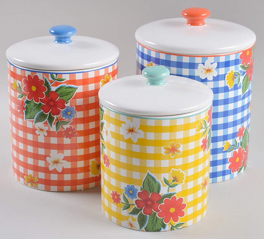 Frida (Melamine) (3 Piece) Sealed Canister Set by Certified International-1