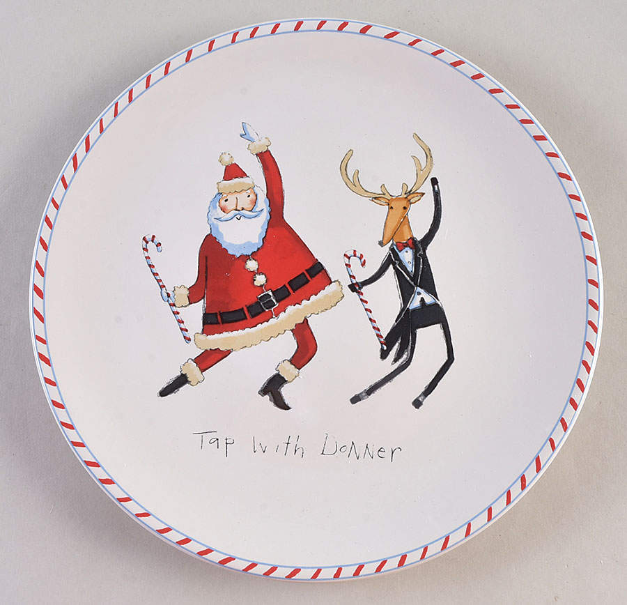 Christmas Dance Salad Plate by Certified International-1