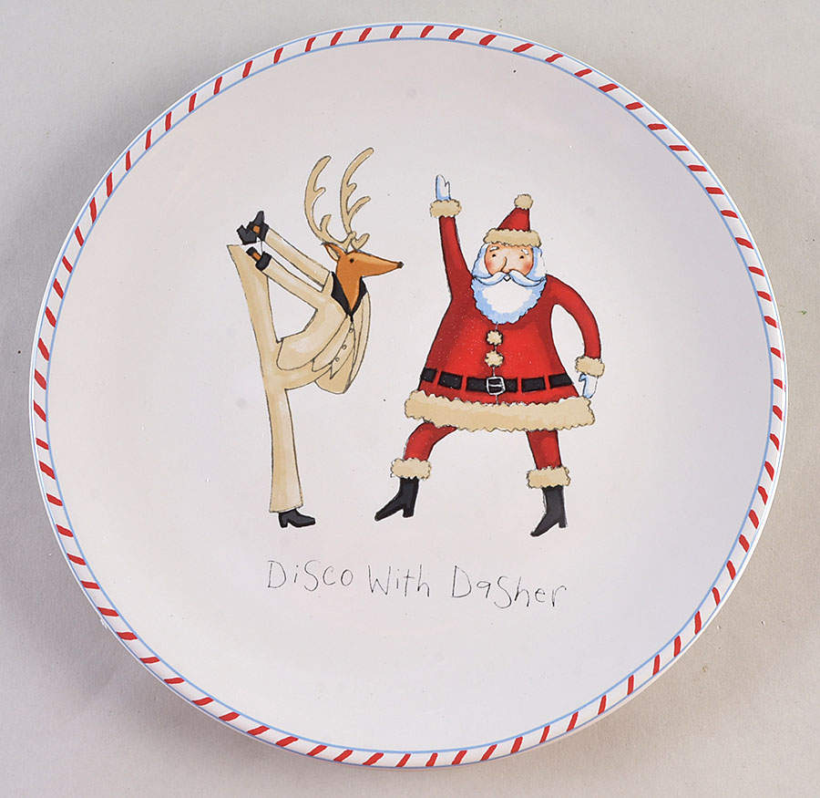 Christmas Dance Salad Plate by Certified International-1