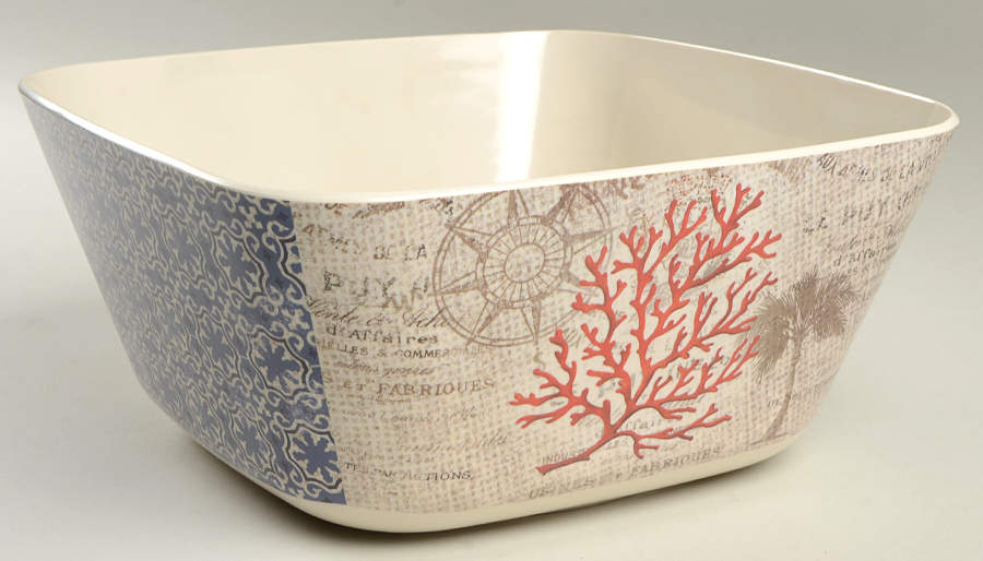 Coastal 11" Square Serving Bowl by Certified International-1