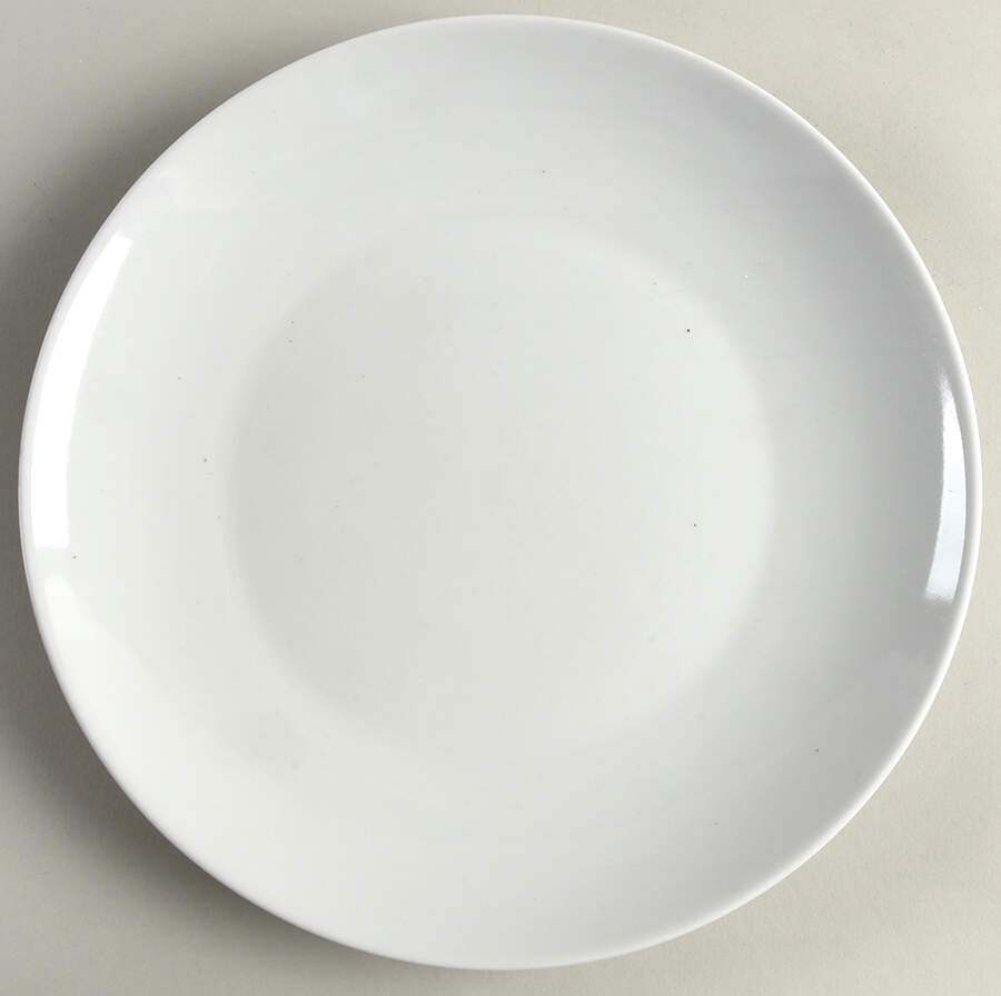 Lend White Dinner Plate by Crate & Barrel-1