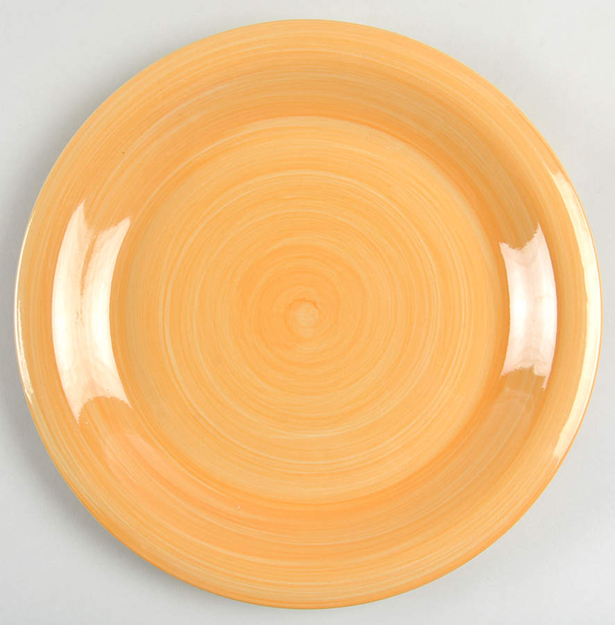 C8G25 Orange Yellow Dinner Plate by Citrus Grove-1