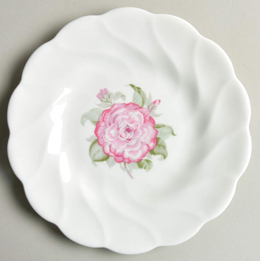 Camelia White, No Trim Salad Plate by Coalport-1