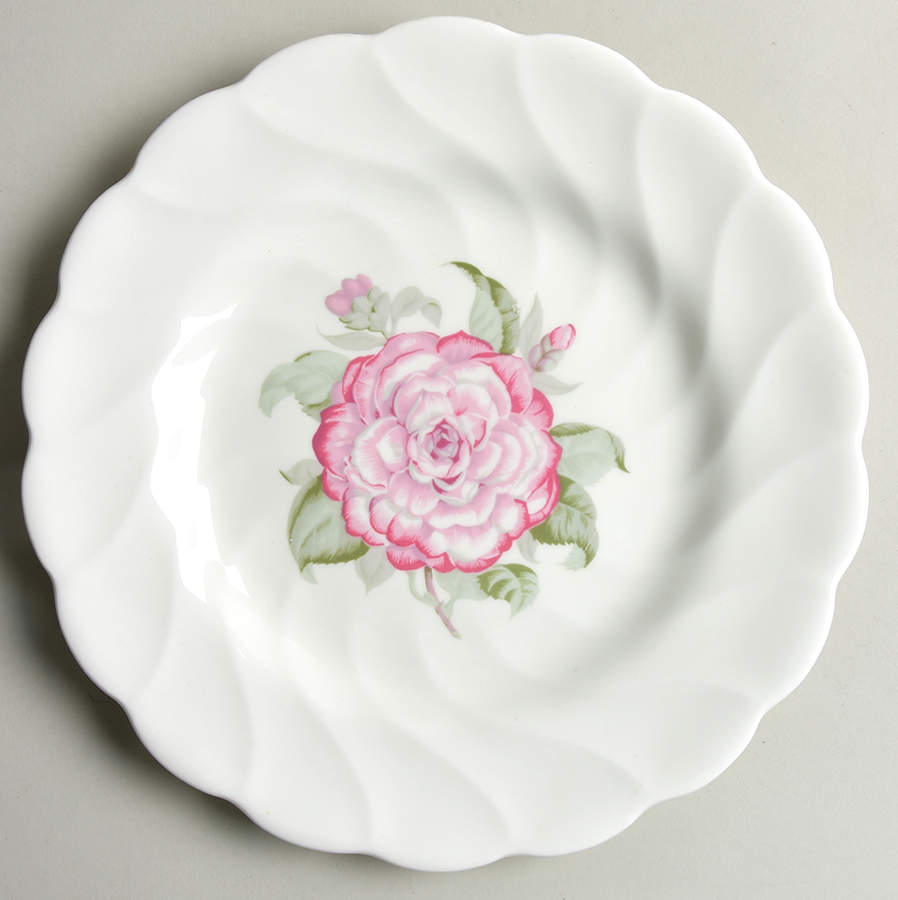 Camelia White, No Trim Dinner Plate by Coalport-1