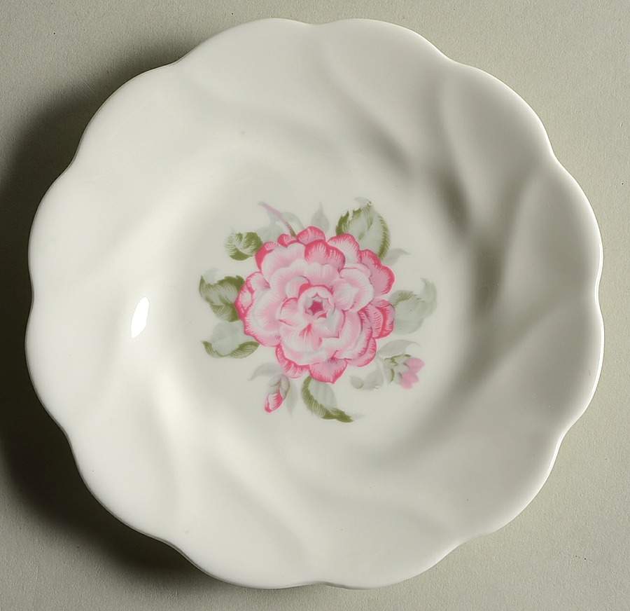 Camelia White, No Trim Bread & Butter Plate by Coalport-1