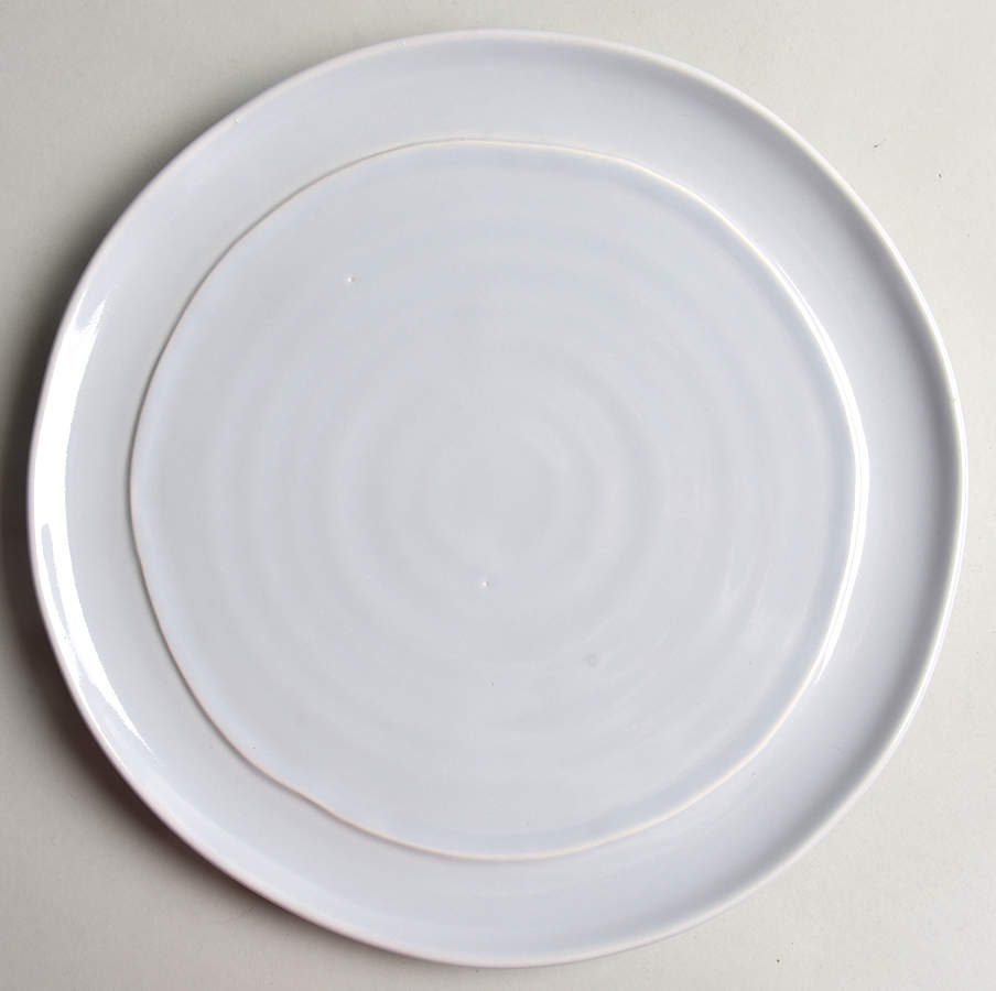 Firenze-Pale Blue Gray Dinner Plate by Ceramiche Noi-1