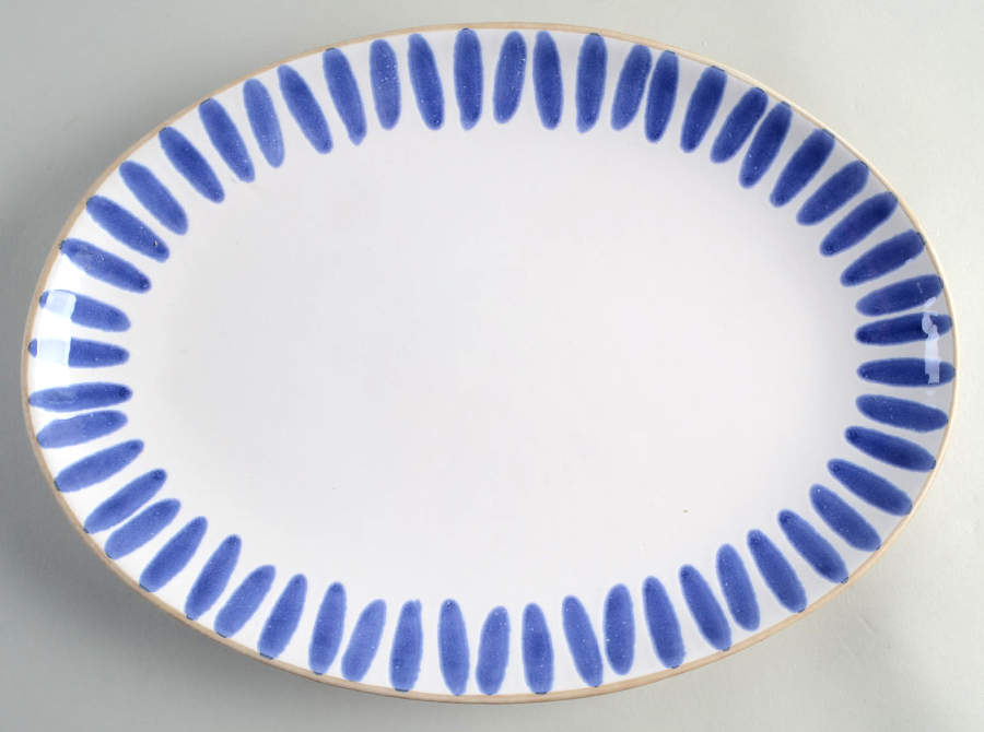 C9M43 14" Oval Serving Platter by CMG Ceramicas-1