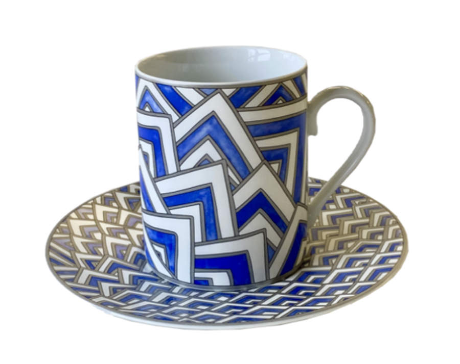 Ocean Flat Cup & Saucer Set by Charles Field Haviland-1