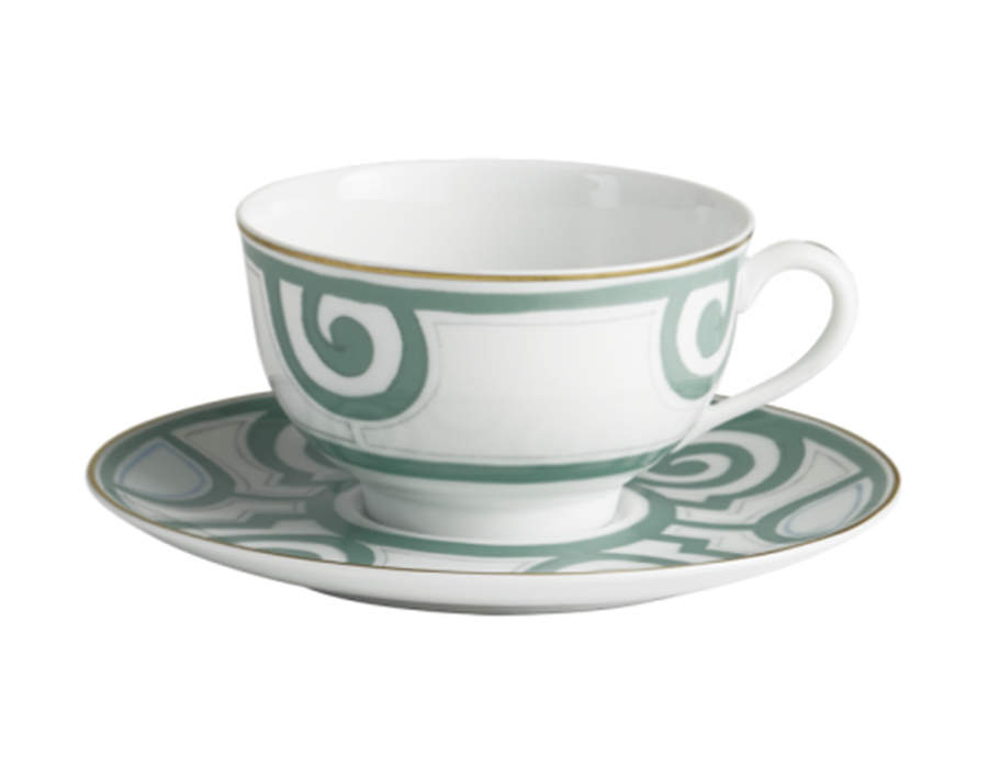 Grand Parc Footed Cup & Saucer Set by Charles Field Haviland-1