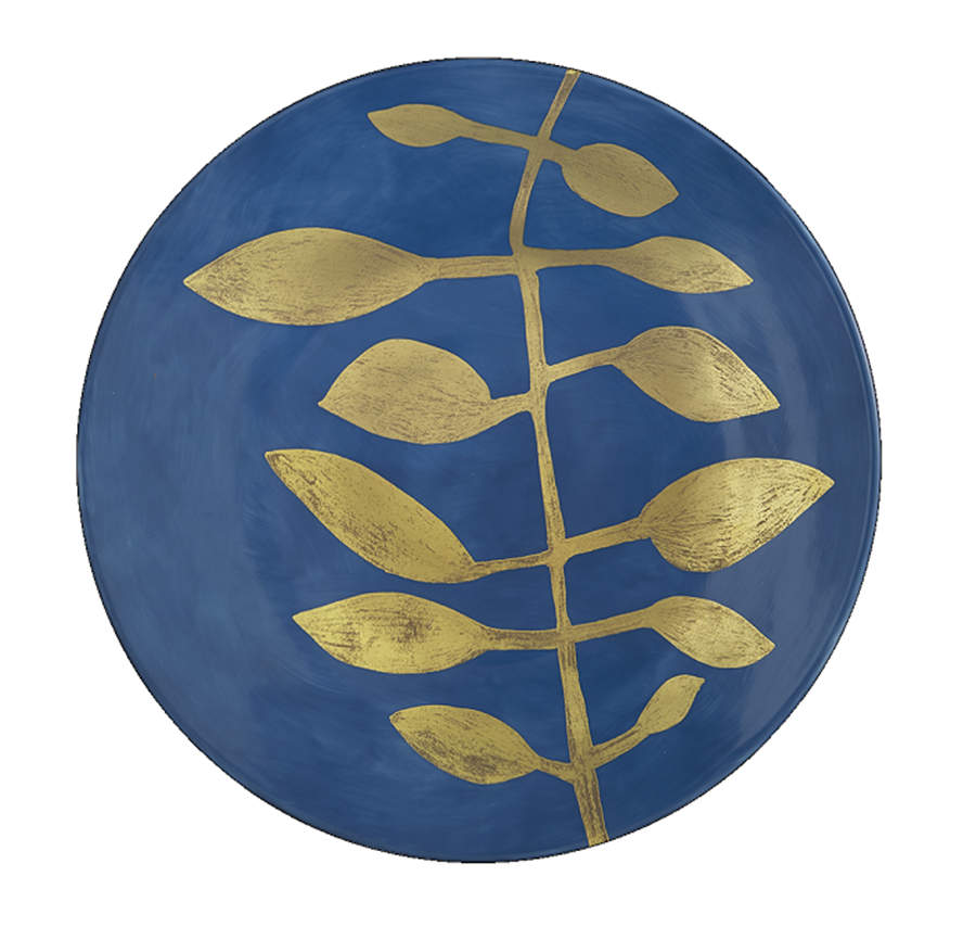 Daphne Marine Blue Service Plate (Charger) by Charles Field Haviland-1