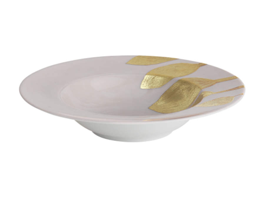 Daphne Camelia Pink Large Rim Soup Bowl by Charles Field Haviland-1