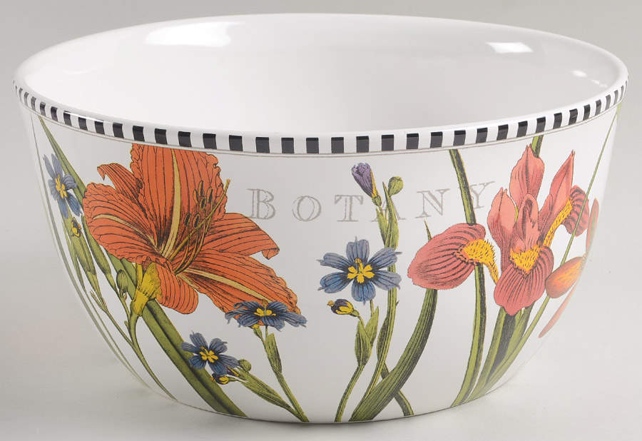 Botanical Floral 11" Round Serving Bowl by Certified International-1