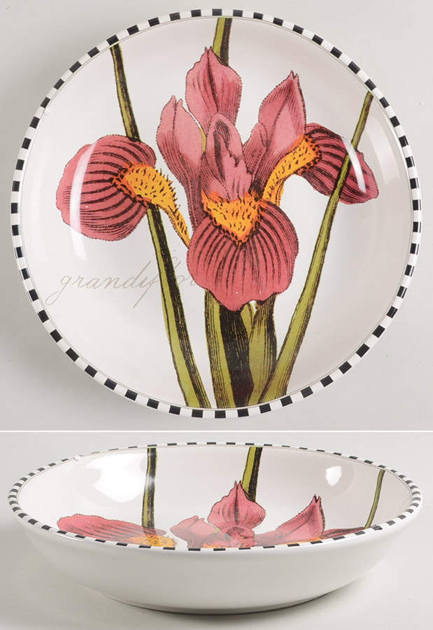 Botanical Floral 9" Soup/Pasta Bowl by Certified International-1