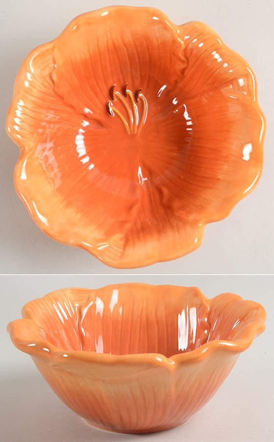 Botanical Floral Figural Individual Ice Cream Dish by Certified International-1