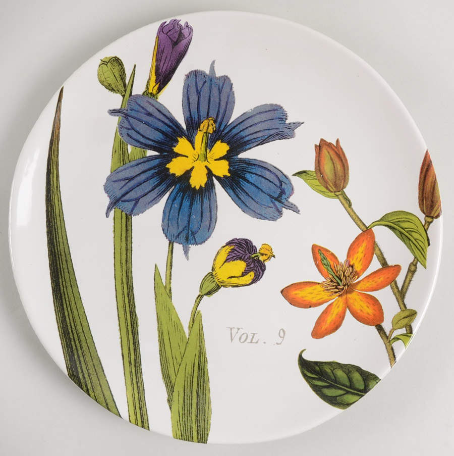 Botanical Floral Dinner Plate by Certified International-1