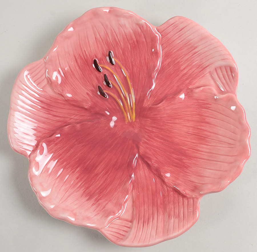Botanical Floral Figural Dessert/Pie Plate by Certified International-1