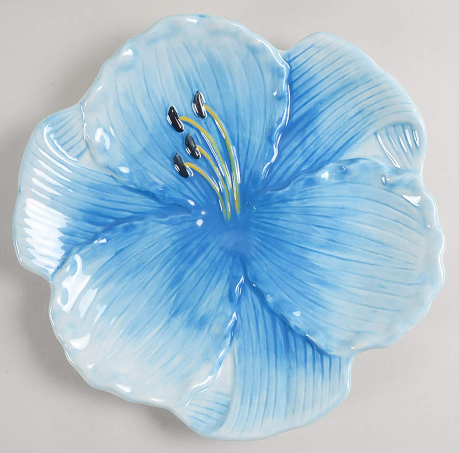 Botanical Floral Figural Dessert/Pie Plate by Certified International-1