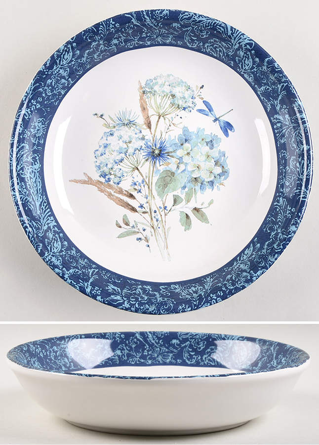 Bohemian Blue 9" Soup/Pasta Bowl by Certified International-1