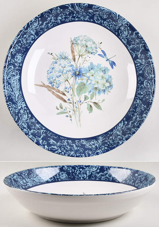 Bohemian Blue 13" Pasta Serving Bowl by Certified International-1