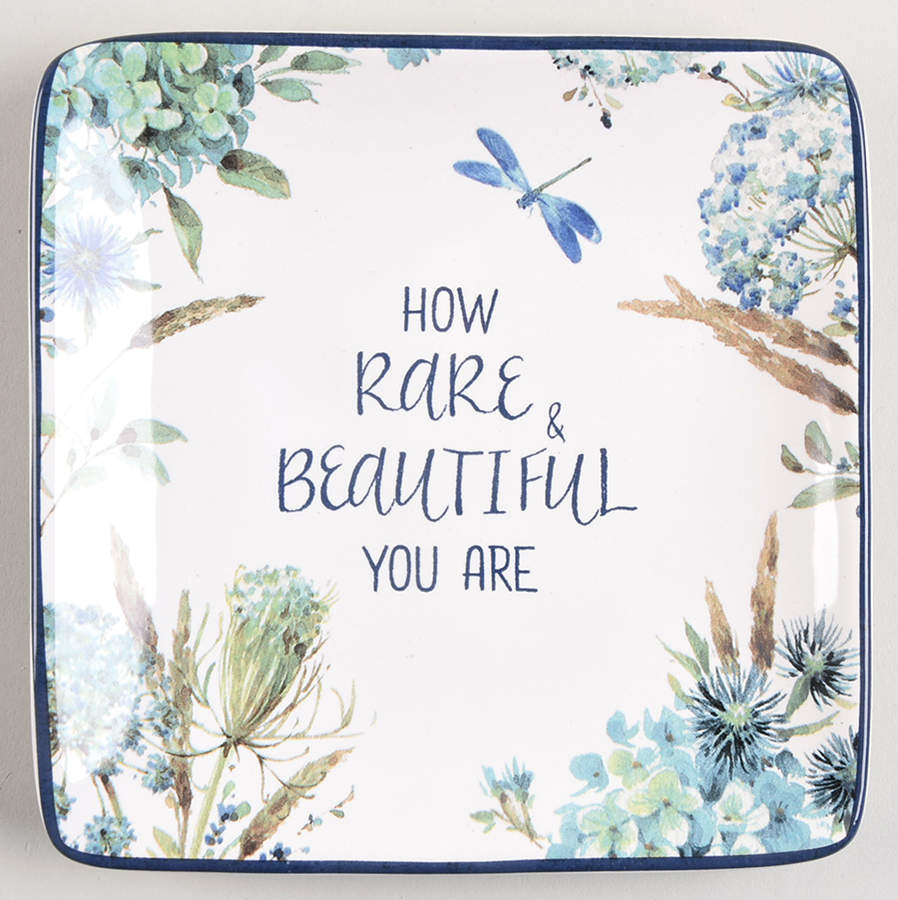 Bohemian Blue Square Canape Plate by Certified International-1